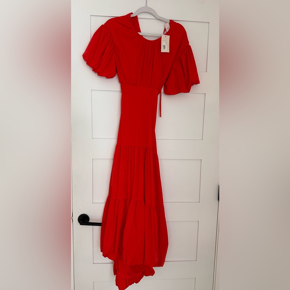 Cinq a Sept RED backless dress size 4 NWT
